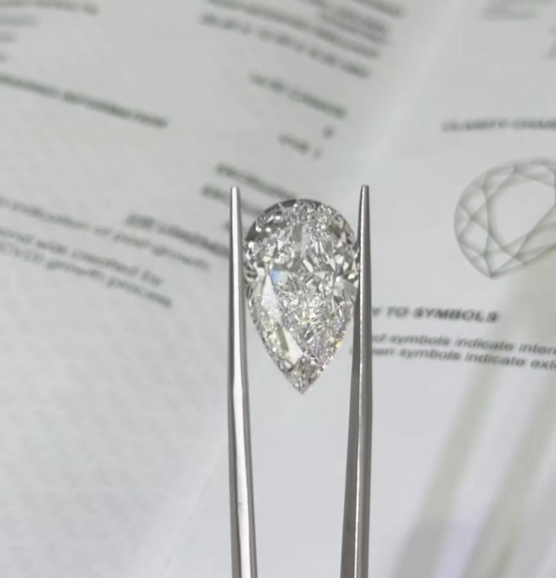 Pear Shape Diamond Rings